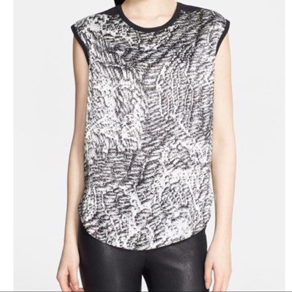 Helmut Lang Tops - Helmut Lang resid print sleeveless top